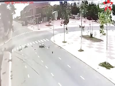 man dies in a zebra crossing accident in Vietnam