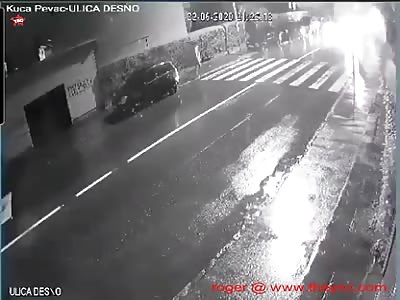zebra crossing accident in Serbia