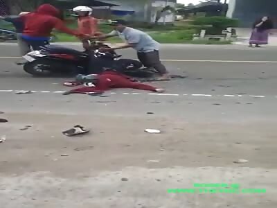 Yeni Mulyani and Dinatul Fuadi died in a accident in North Aceh 