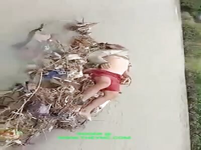 The discovery of a dead body found on a pile of rubbish in Pemalang