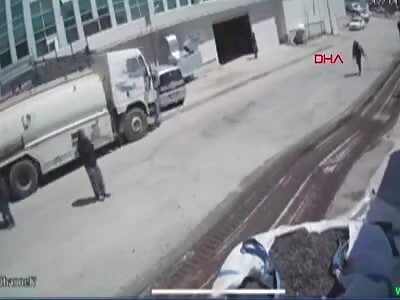39 year old man dies after being crushed by a tanker in Turkey