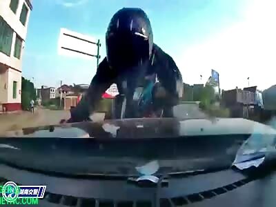 360° Accident in Hengdong (2 Angles)