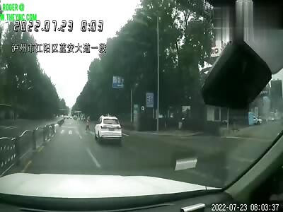 Miss.Shen was hit by a car in Luzhou City