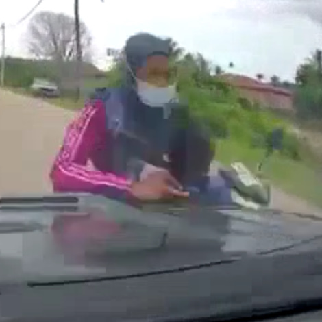 Biker Sent To Space After Head On Collision.