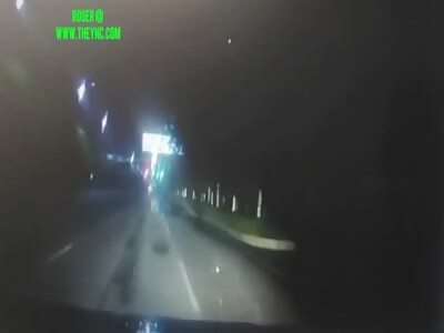 Chen on his electric bicycle was hit by a car in Guang'an