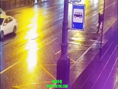 A 31-year-old man died by a BMW  in St. Petersburg,Russia 