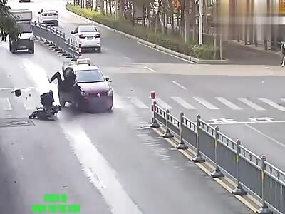 Ding was hit by a car in Suixi County