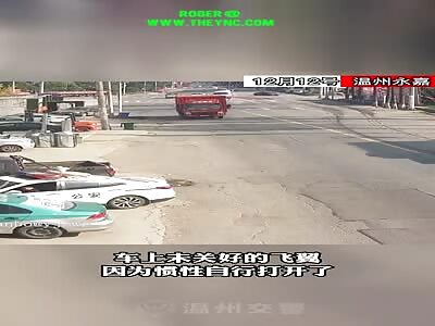 Truck crashed in Yongjia County