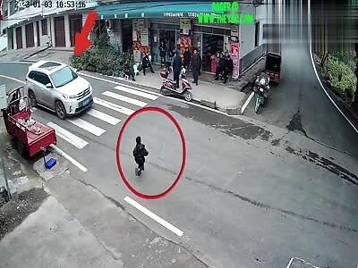 a 6-year-old boy was hit by a car in Guang'an City