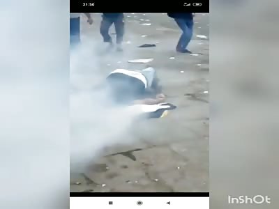 Smoke Grenade in Skull Protester (full version).