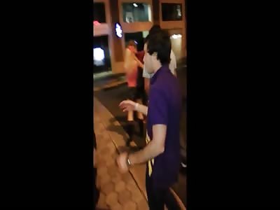 Chick gets knocked out 