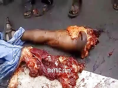 Another Angle : UNIQUE GORE ALERT: MAN CUT IN HALF IN ACCIDENT