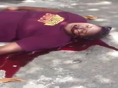 Fat Man Shot Gives his very Last Breath