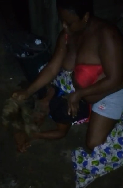 Woman is Beaten Severely by a Beastly Fat Woman