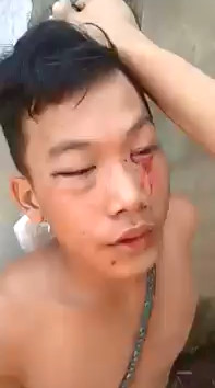 Two thieves caught stealing ,beaten in Indonesia