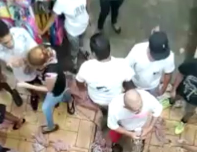 Man Caught red handed stealing, Stripped and Beaten 