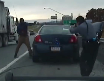 Dashcam Shows Intense Gun Battle Between Troopers And Suspect