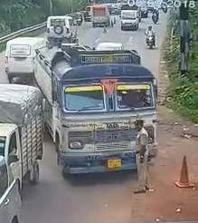 Police Officer Run Over by Truck 