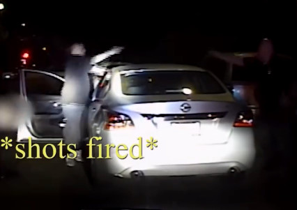 Dashcam & Bodycam Footage of Police Shootout With Gang Member