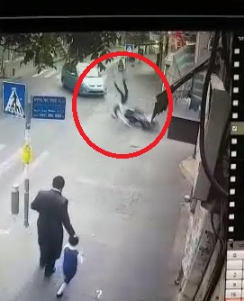 Young Biker is Flipped Like a Rag Doll