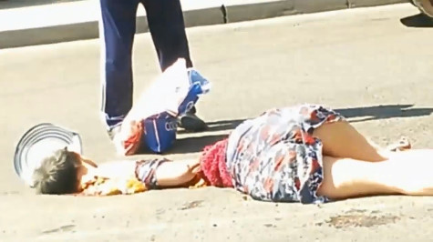 Girl Destroyed by Backhoe Machine