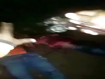 Two Gang Member Being Stabbed and Clubes In Head Til Dead by Rivals