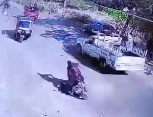 Dudes Head Ran Over in Freak Accident 