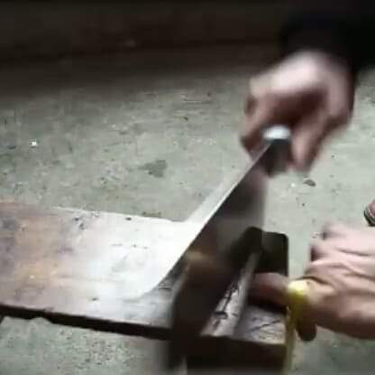 Finger Cut Off with Butcher Knife!