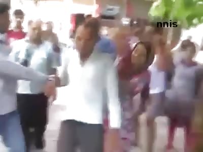 Indian Pedophile Beaten By Woman