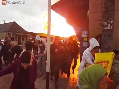 Massive Explosion Obliterates Gas Station