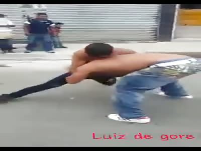 after a fight man tears off his ear