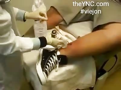 Take long larva of ankle