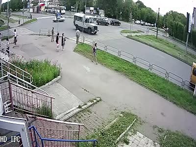 Female Cyclist Gets Hit By Speeding Ambulance.