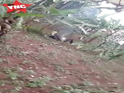 Mans crotch still on fire after he burned to death