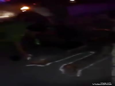 Outlining two corpses after an accident.