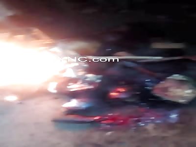 Thugs roasting on an open fire