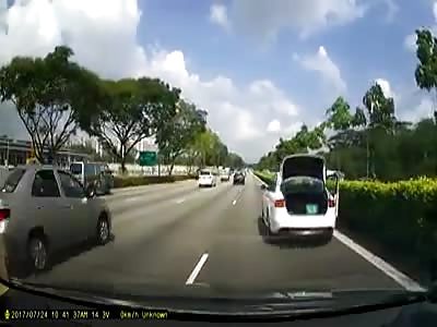 Two motorcyclists taken out in a brutal crash