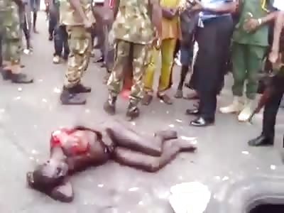 Thug battered and bruised after mob attack