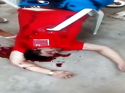 Man got Killed While Sat on a Plastic Chair