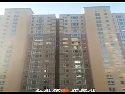 Depressed Woman Jumps to Her Death from tall Building