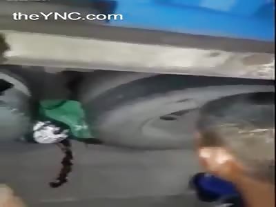 Another Biker Crushed under Wheel