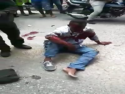 Thief Agonizing After Getting Hit by Van - Died Later