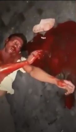 Damn Long Video of Bikers Agonizing to Death in Blood