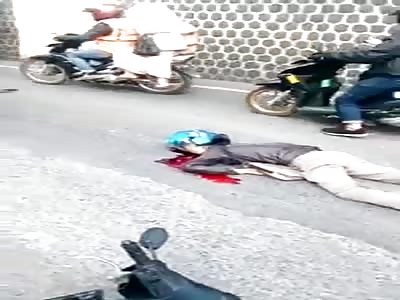 Biker Killed by Truck Aftermath