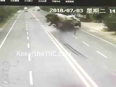 Car Crushed by Cement Mixer + Aftermath