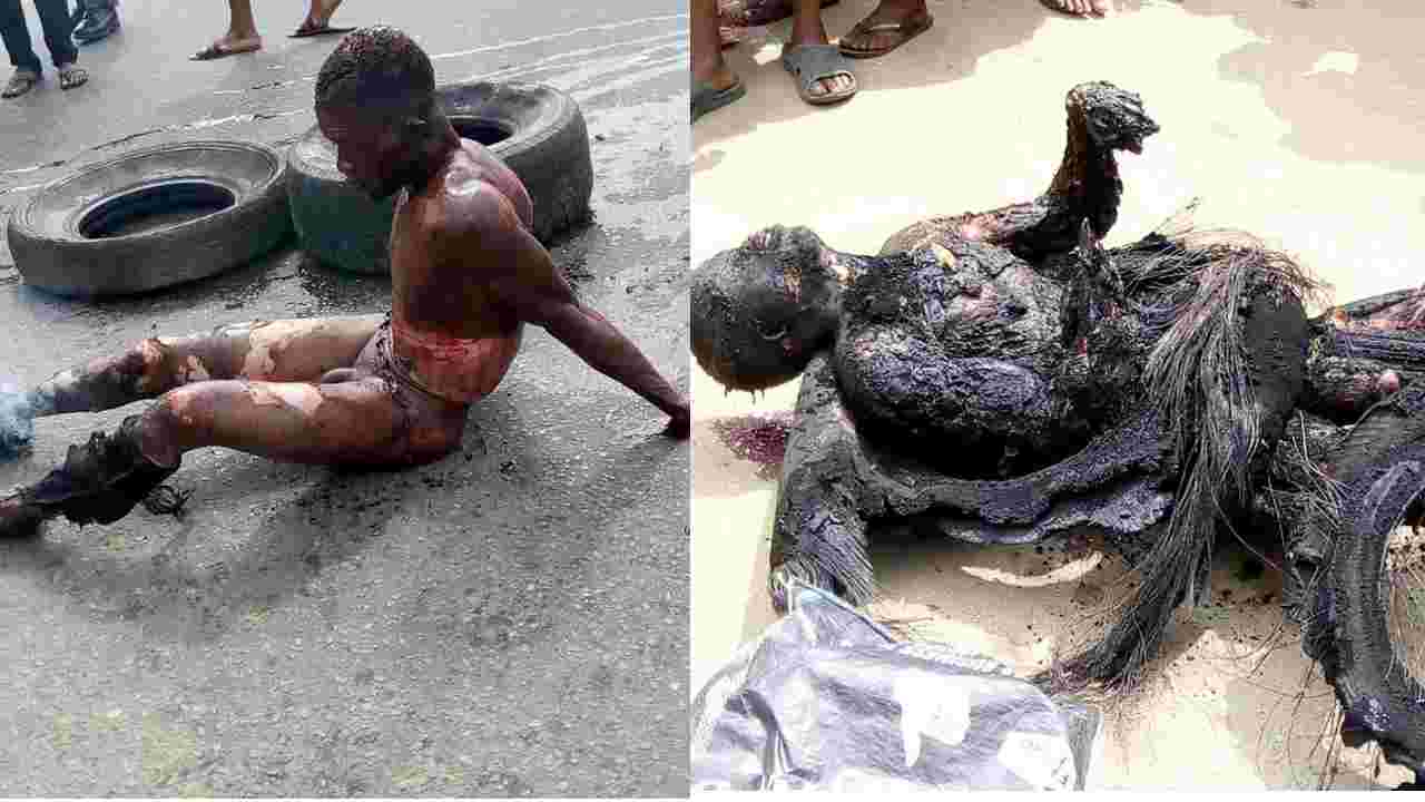 Smouldering Thief Gets Burned to a Crisp by Savage Mob