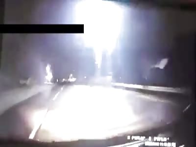 Suicidal Man Jumps into the Path of Oncoming Car