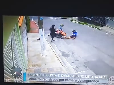 CCTV Murder of Cyclist by Thieves