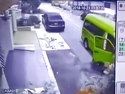 Schoolkid Crushed by Minivan