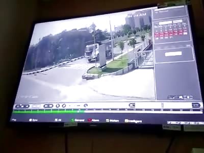 Couple on Bike Crushed by Truck in Gachibowli